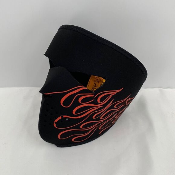 ZANheadgear Flame Neoprene Full Face Mask Black One Size - Picture 2 of 8